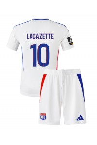 Olympique Lyonnais Alexandre Lacazette #10 Babyklær Hjemme Fotballdrakt til barn 2024-25 Korte ermer (+ Korte bukser)